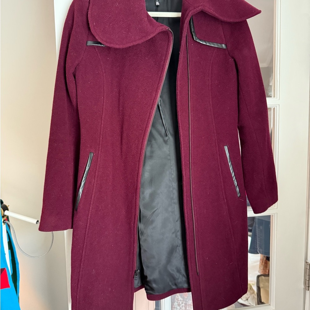 Women's Burgundy Coat